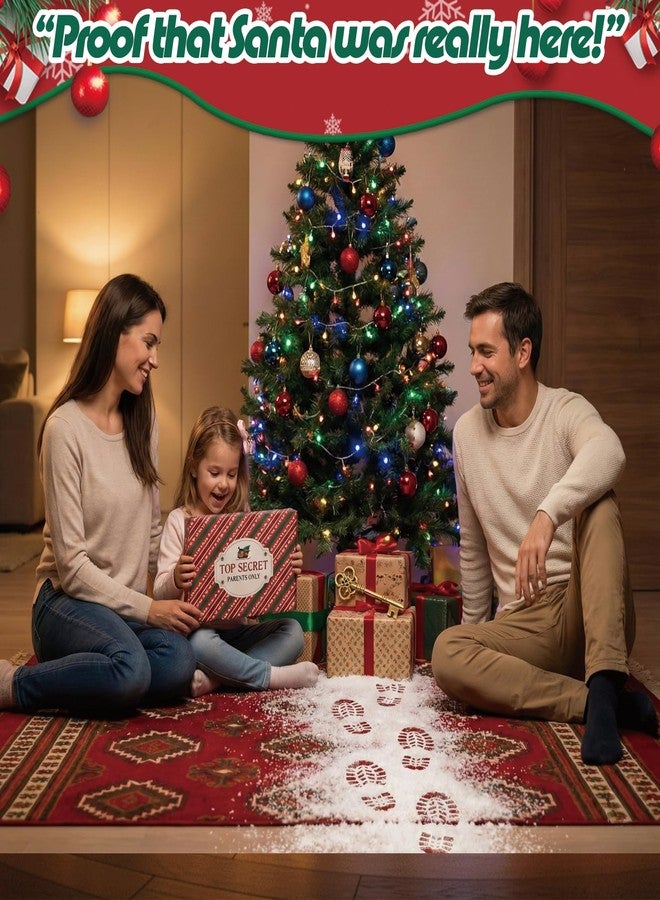 مجموعة أدلة سانتا مع مفتاح سحري، استنسل آثار الأقدام، رخصة، شهادة، جائزة أفضل كعكات، زر، قبعة - صندوق ليلة عيد الميلاد الكامل للأطفال، يتضمن شهادة زيارة سانتا، زينة. - Image 5